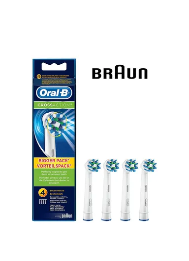 Cross Action Replacement Brush Heads Eb50 - Pack Of 4 Visit the Oral-B Store